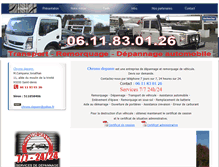 Tablet Screenshot of depannage-remorquage-automobile.com